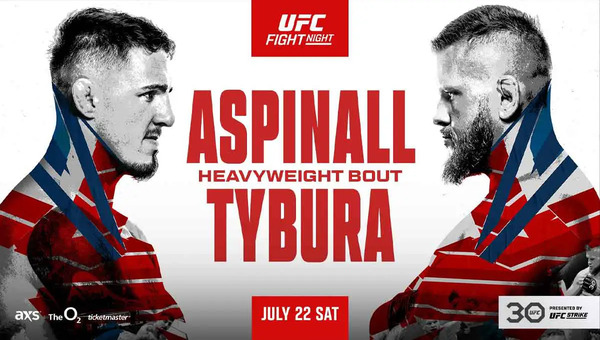 UFC Fight Night 224 UK: Aspinall vs. Tybura 7/22/23 – July 22nd 2023