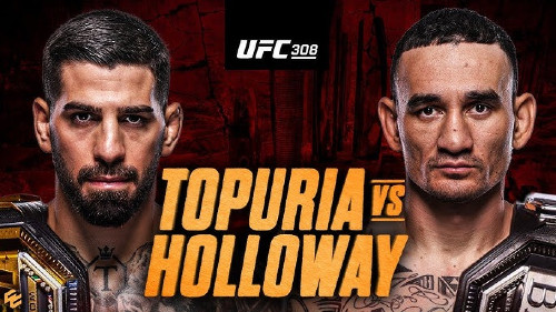 UFC 308 Topuria vs. Holloway PPV Pay Per View 10/26/24 – October 26th 2024